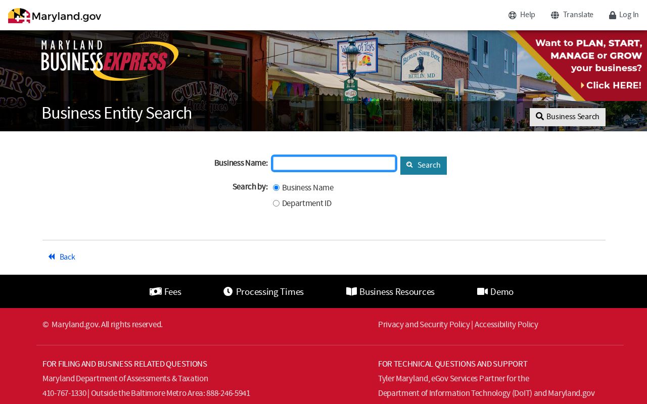 Greenbelt people search in Maryland Business Express